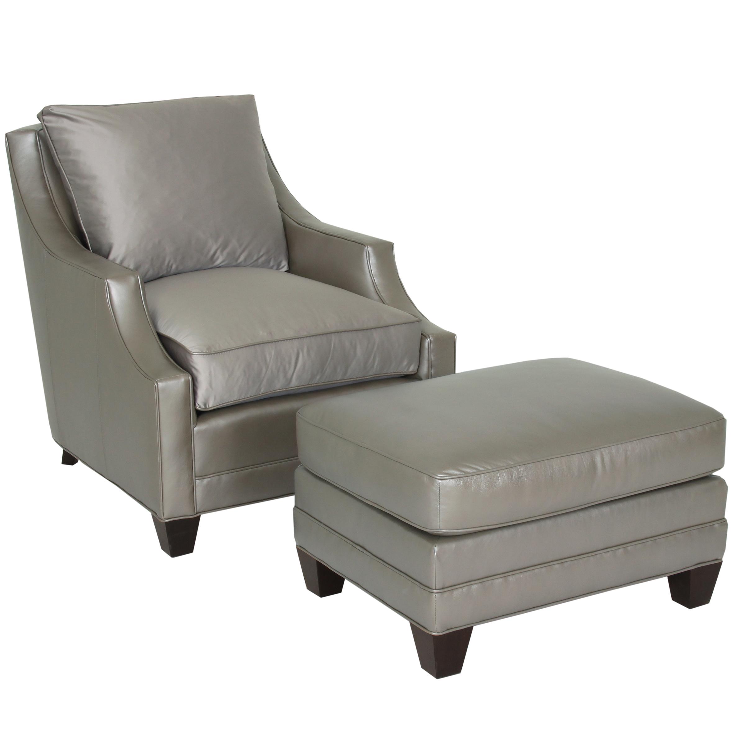 Norwalk Renee Contempary Ottoman and Chair With Tapered Square Feet